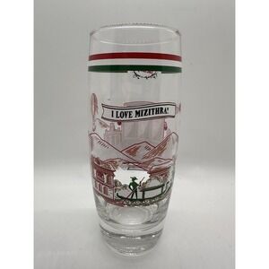 Old Spaghetti Factory I Love Mizithra Glasses Trolley Italian Gondola EUC!